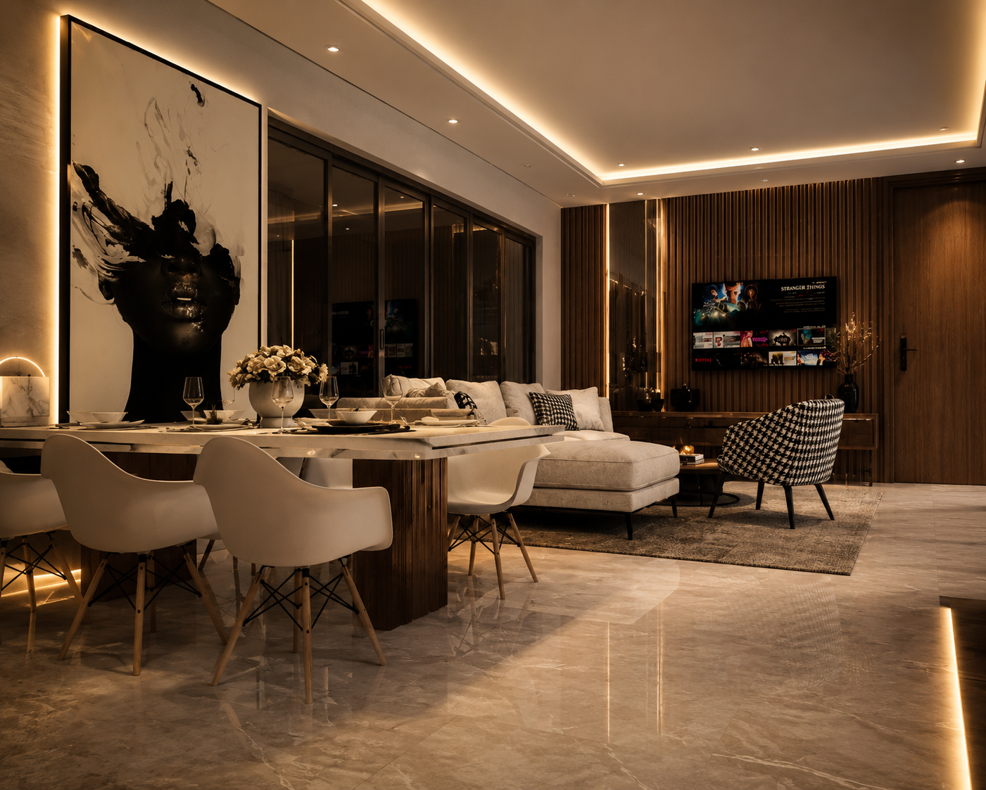 Eternia Residences living and dining room